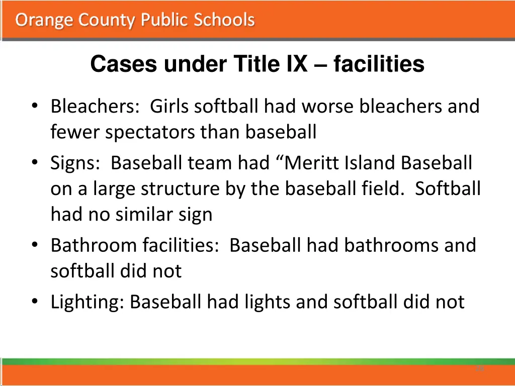 cases under title ix facilities 1