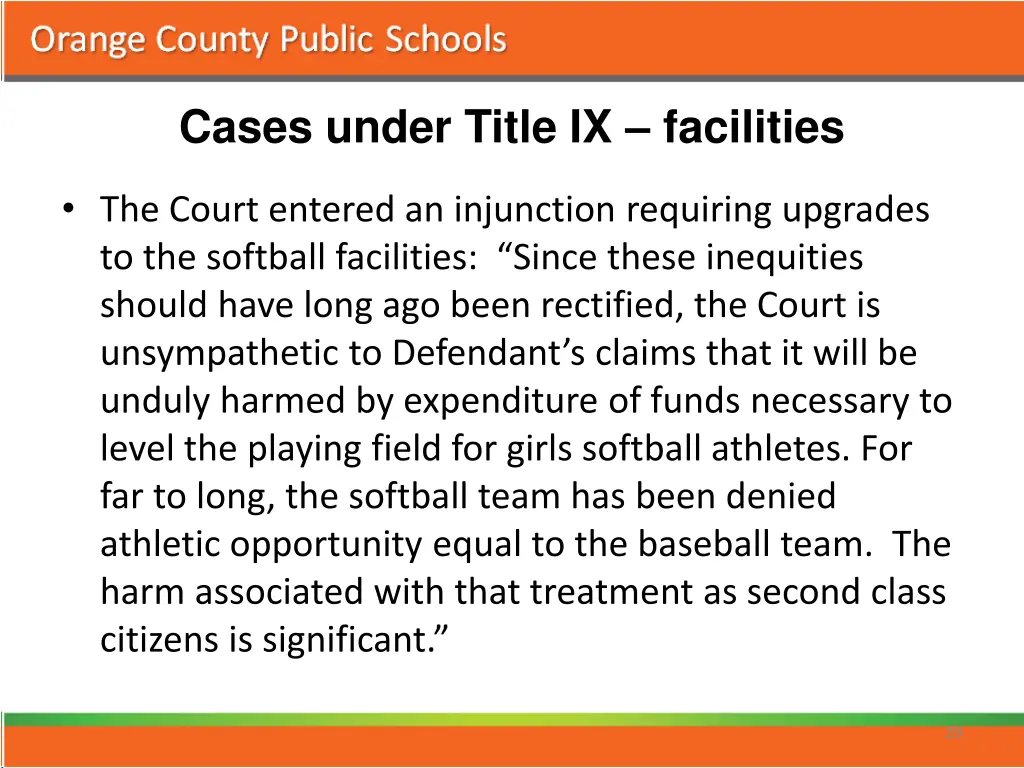 cases under title ix facilities 2