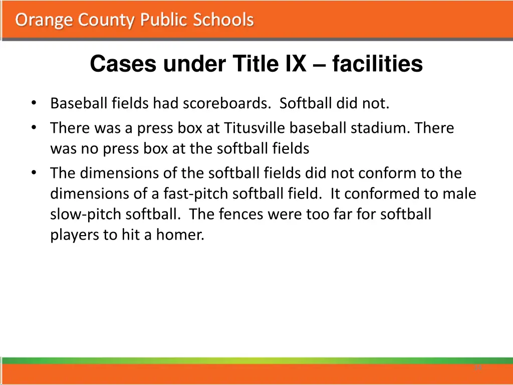 cases under title ix facilities 7
