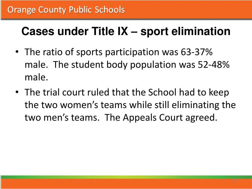 cases under title ix sport elimination 4