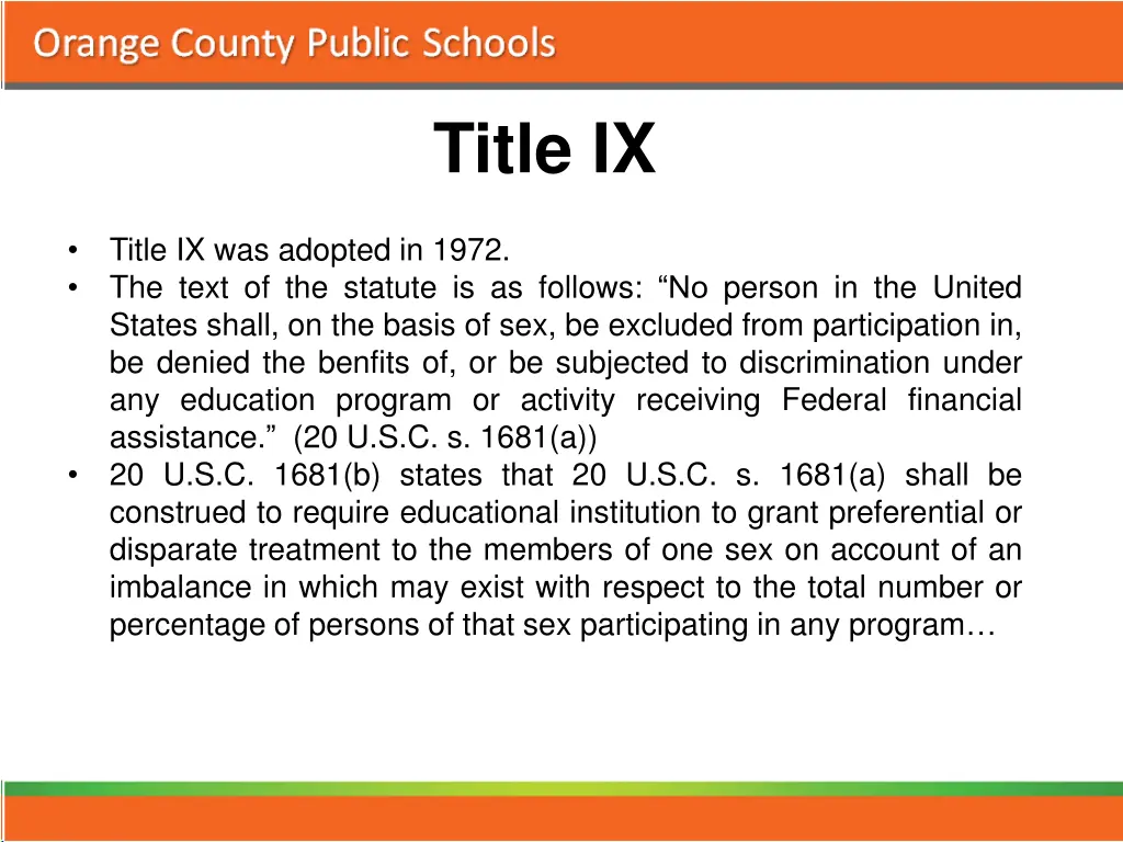 title ix 1