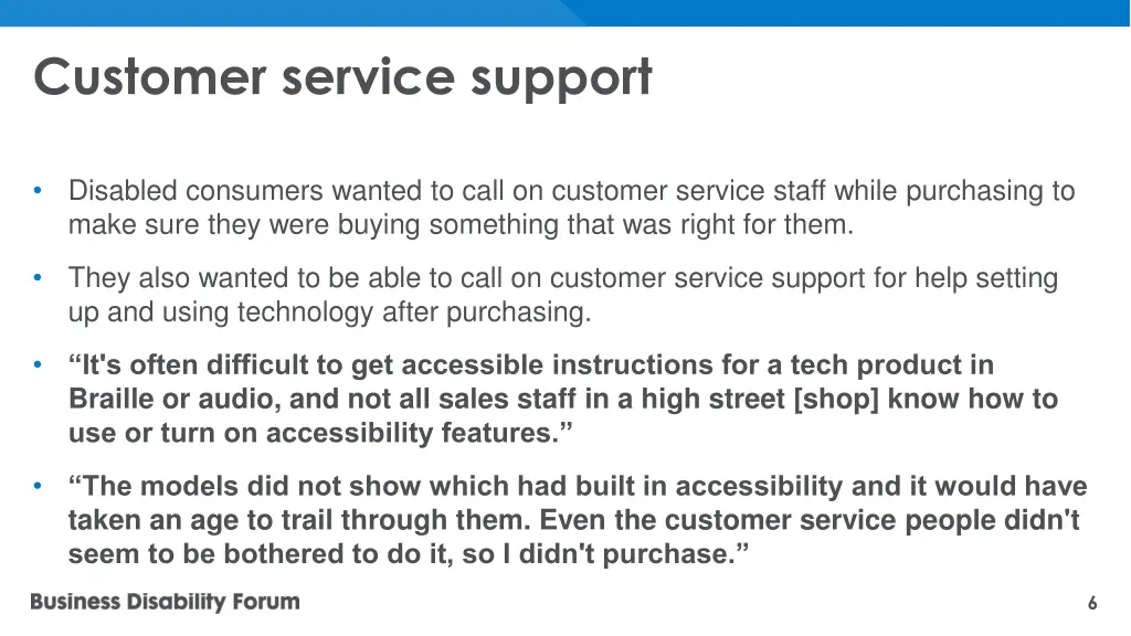 customer service support