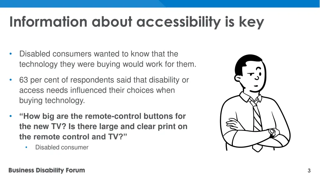 information about accessibility is key