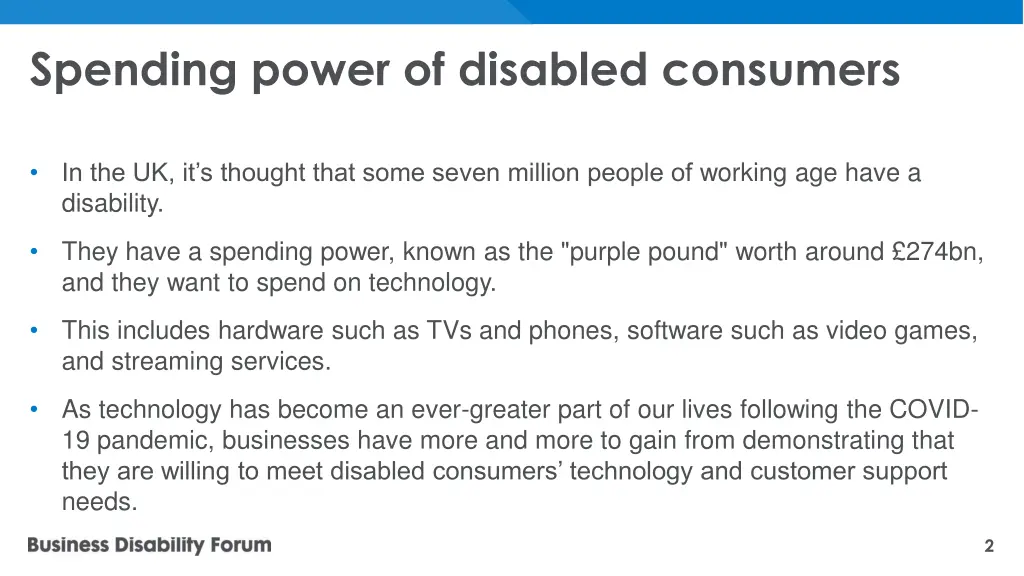 spending power of disabled consumers
