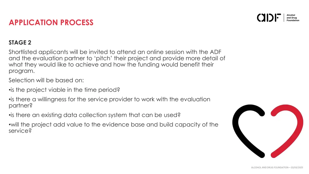 application process