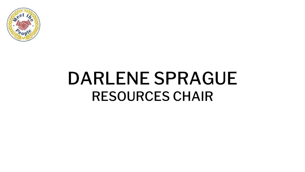 darlene sprague resources chair