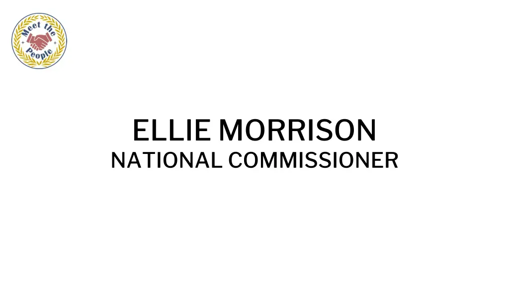 ellie morrison national commissioner