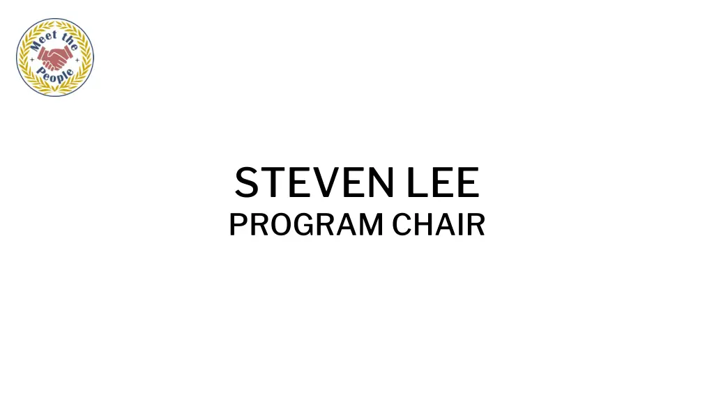steven lee program chair