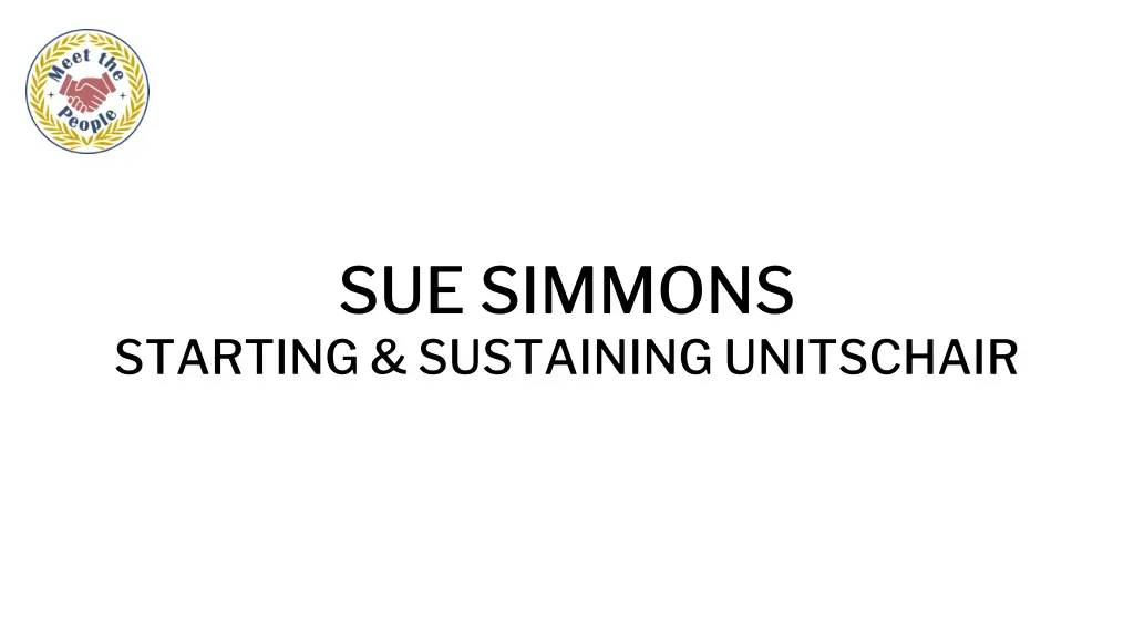 sue simmons starting sustaining unitschair