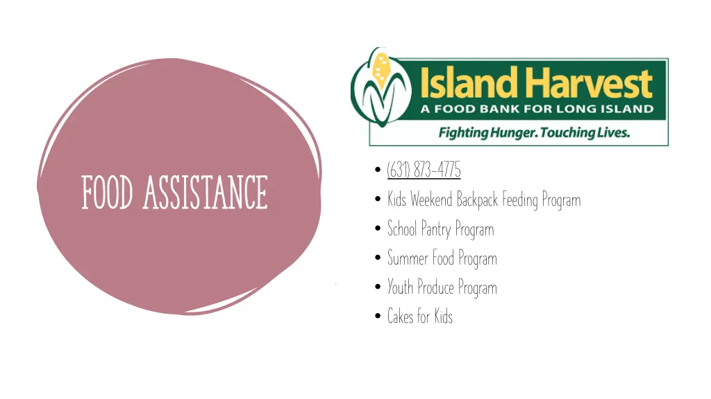 631 873 4775 kids weekend backpack feeding