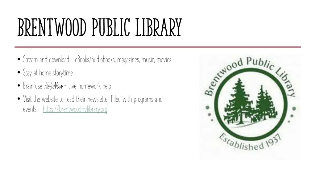 brentwood public library