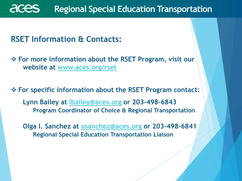 regional special education transportation 8