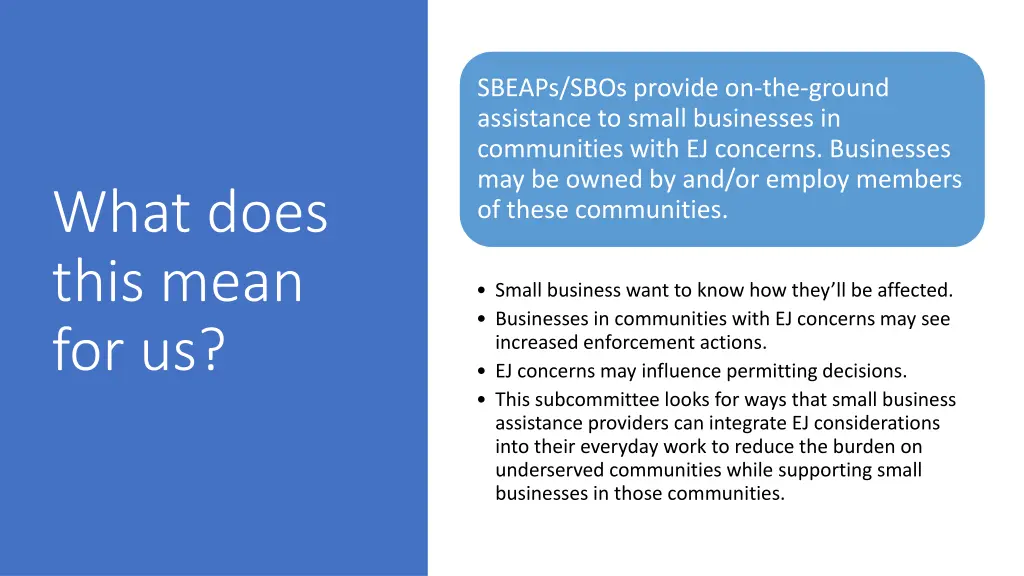 sbeaps sbos provide on the ground assistance