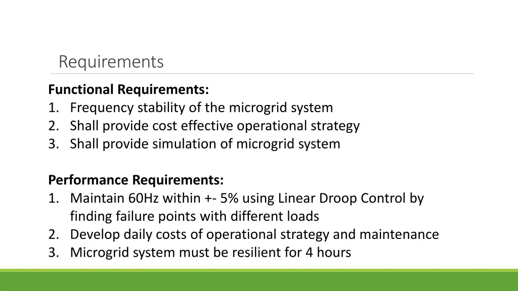 requirements
