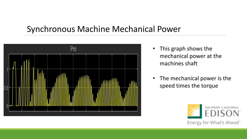 synchronous machine mechanical power