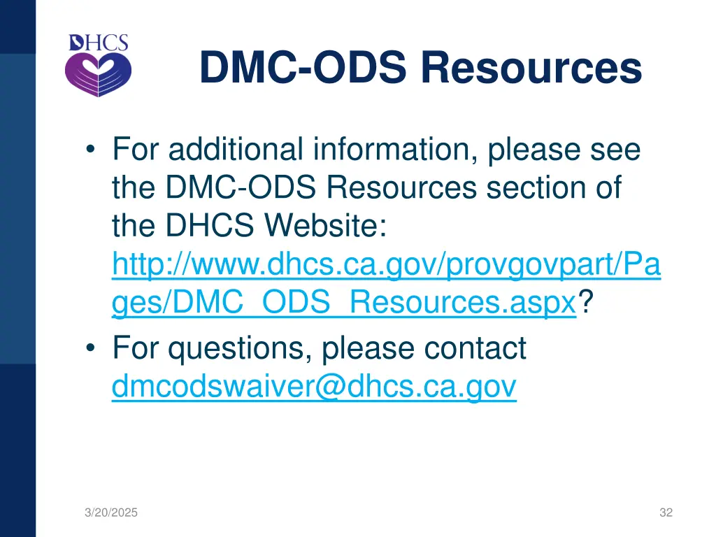 dmc ods resources