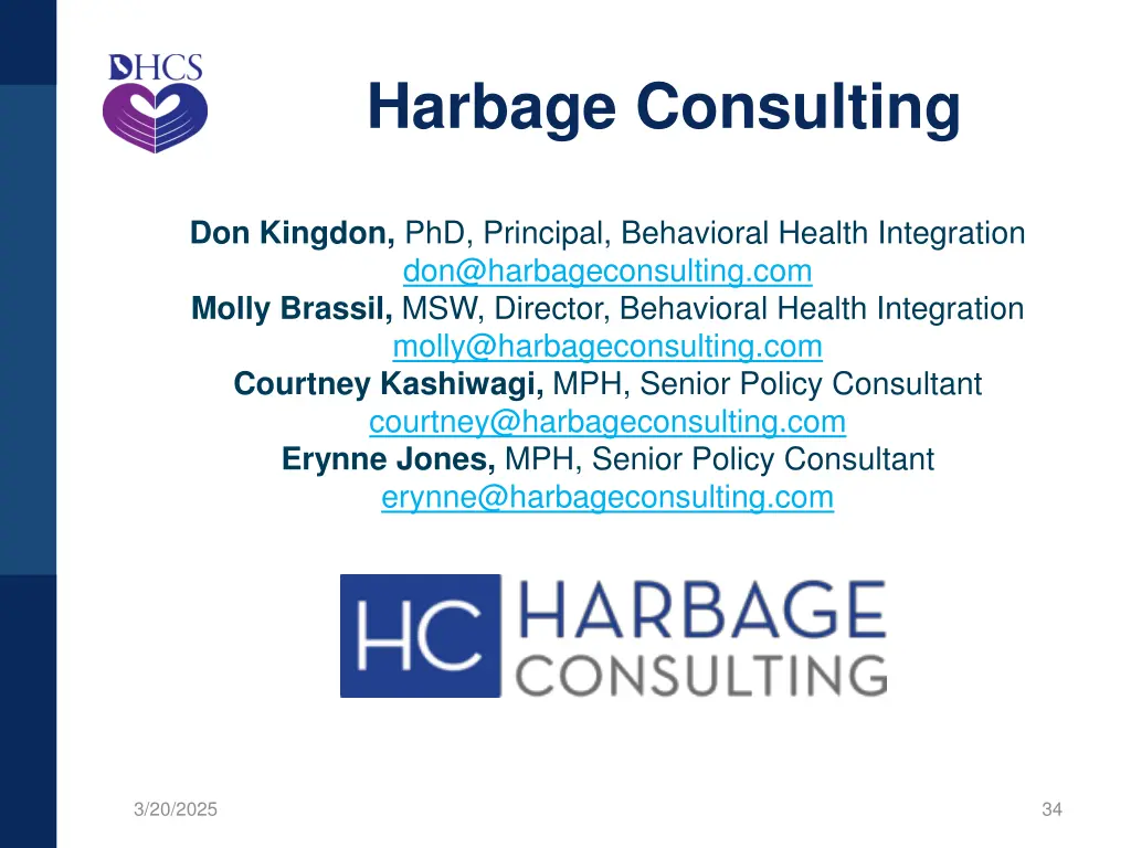 harbage consulting