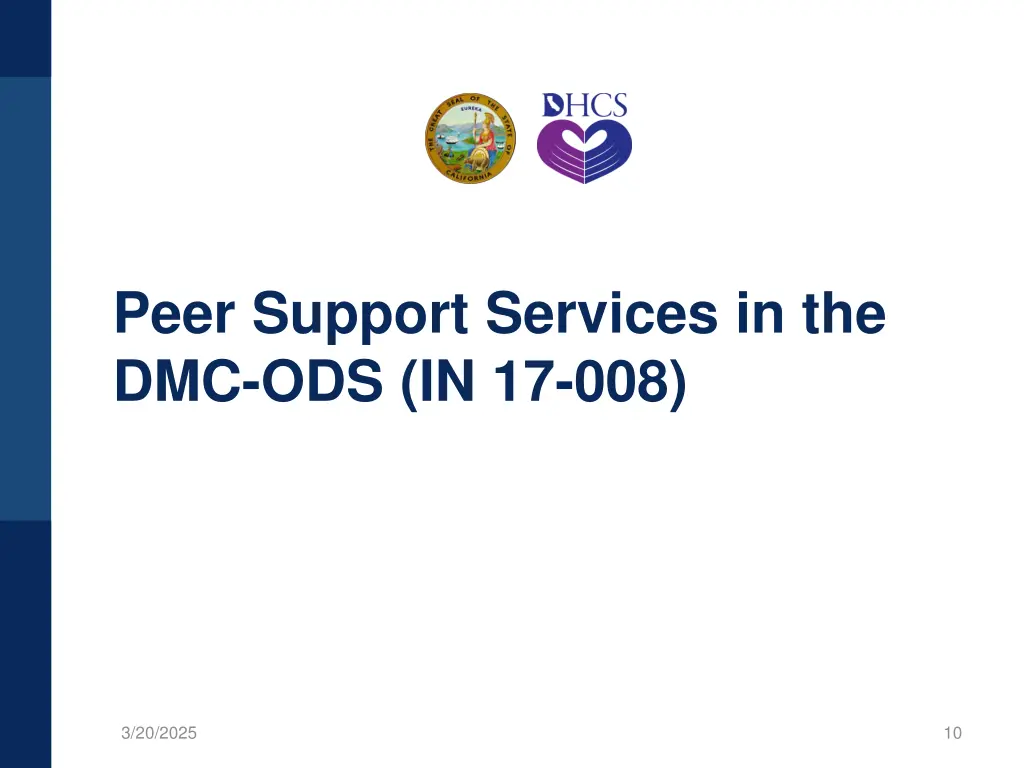 peer support services in the dmc ods in 17 008