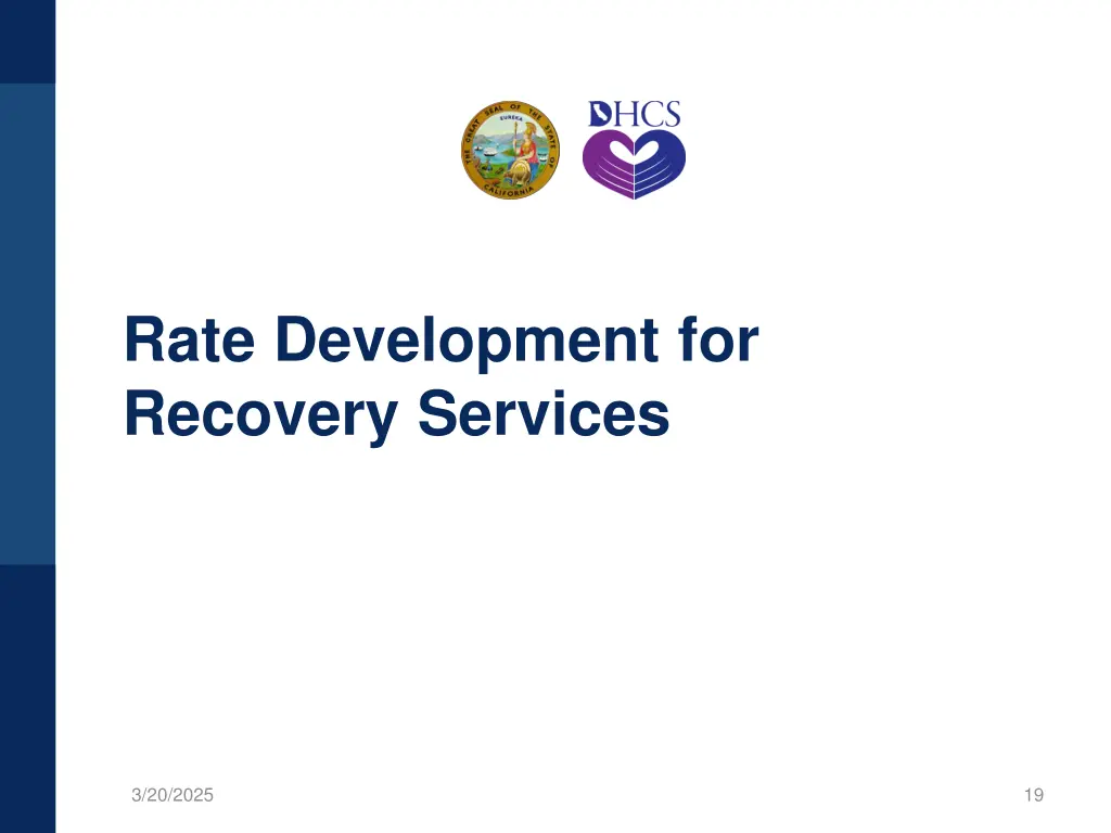 rate development for recovery services