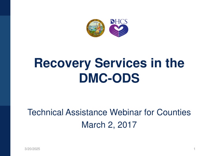 recovery services in the dmc ods