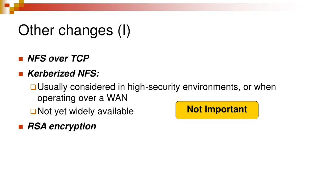 other changes i