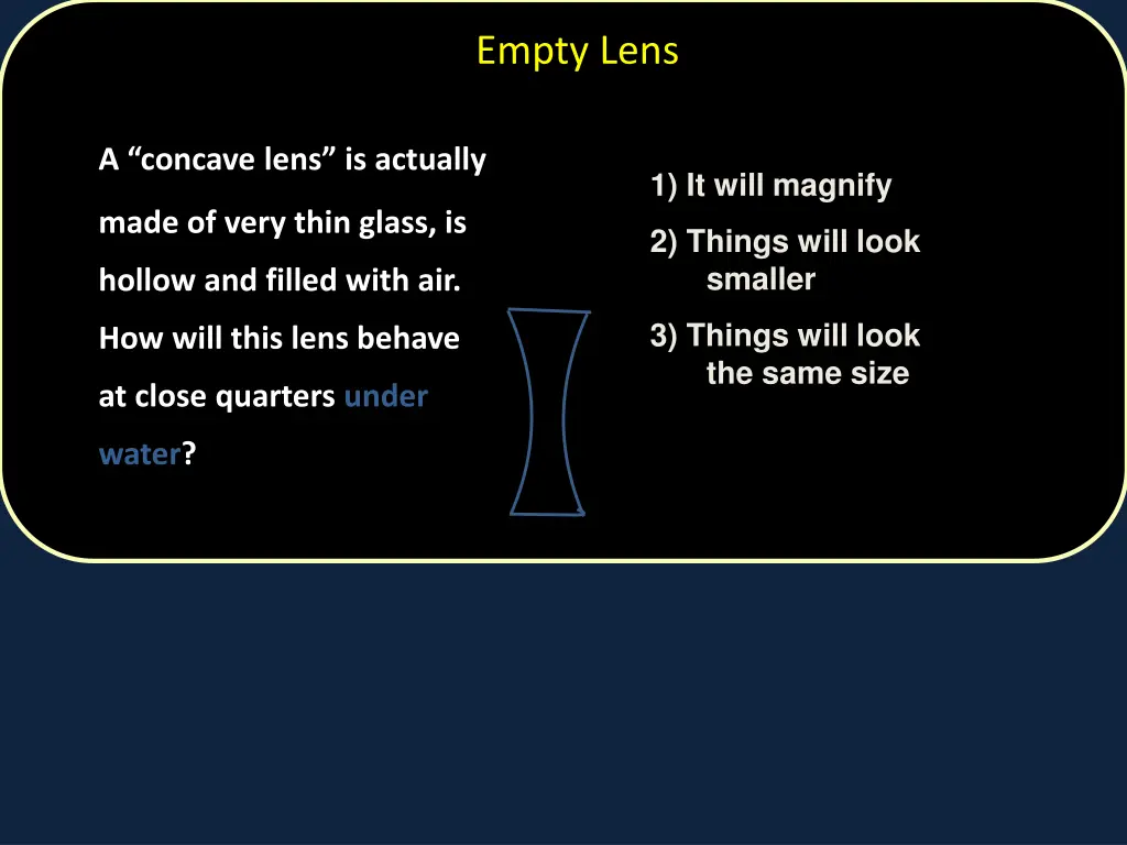 empty lens