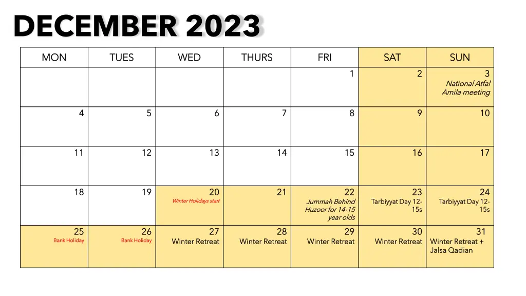 december 2023