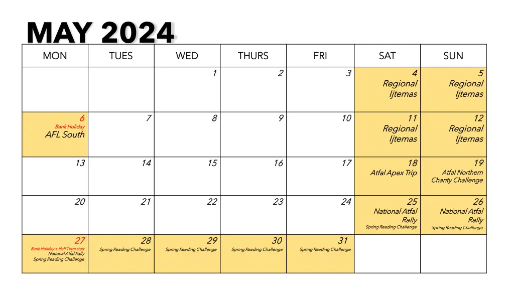 may 2024 mon mon