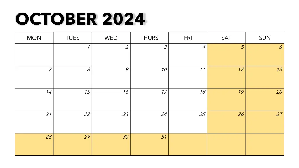 october 2024