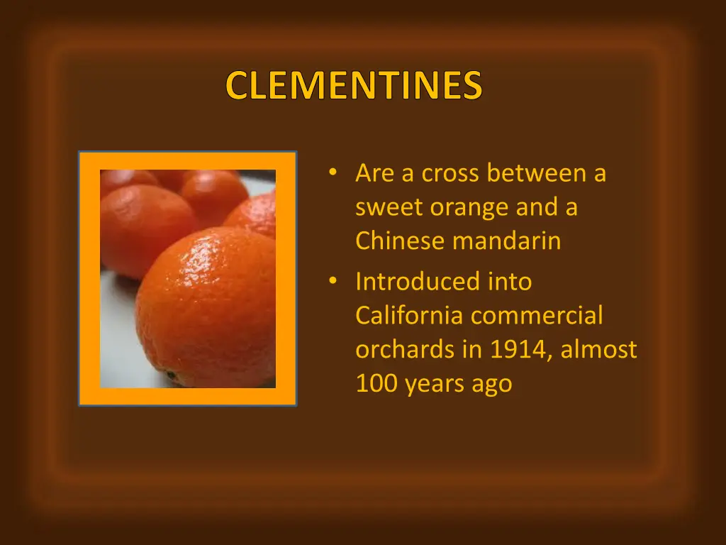 clementines