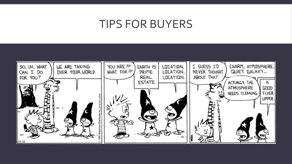 tips for buyers