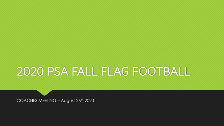 2020 psa fall flag football