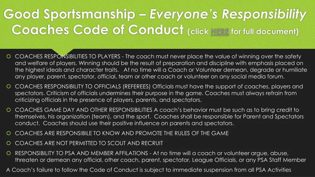 good sportsmanship everyone s responsibility