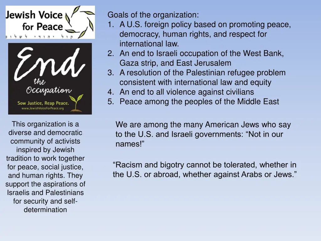 goals of the organization 1 a u s foreign policy