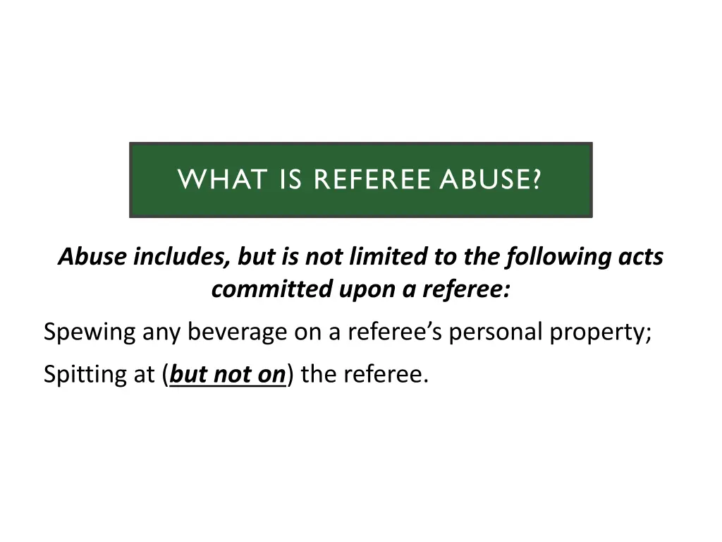 what is referee abuse what is referee abuse 1