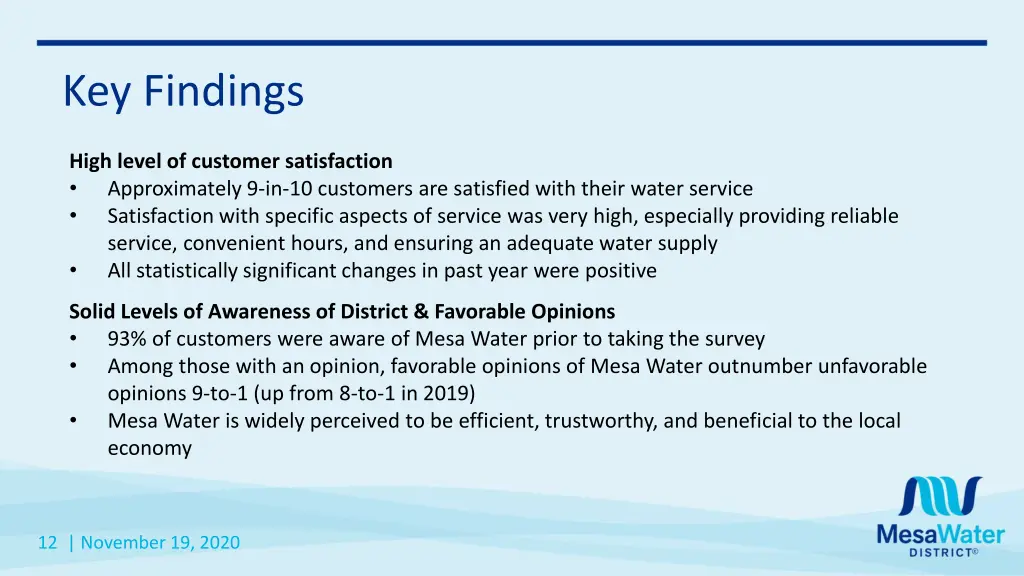 key findings