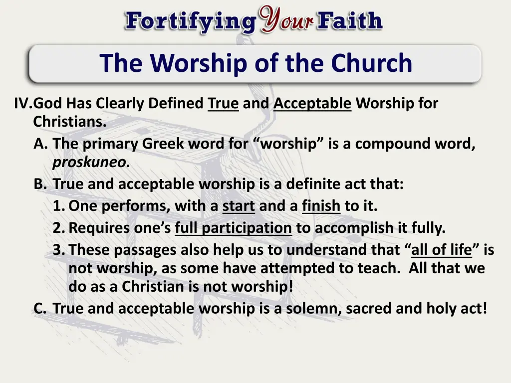 the worship of the church 3