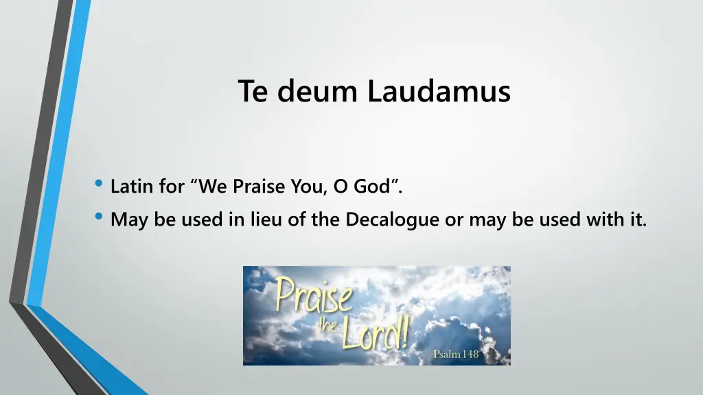 te deum laudamus