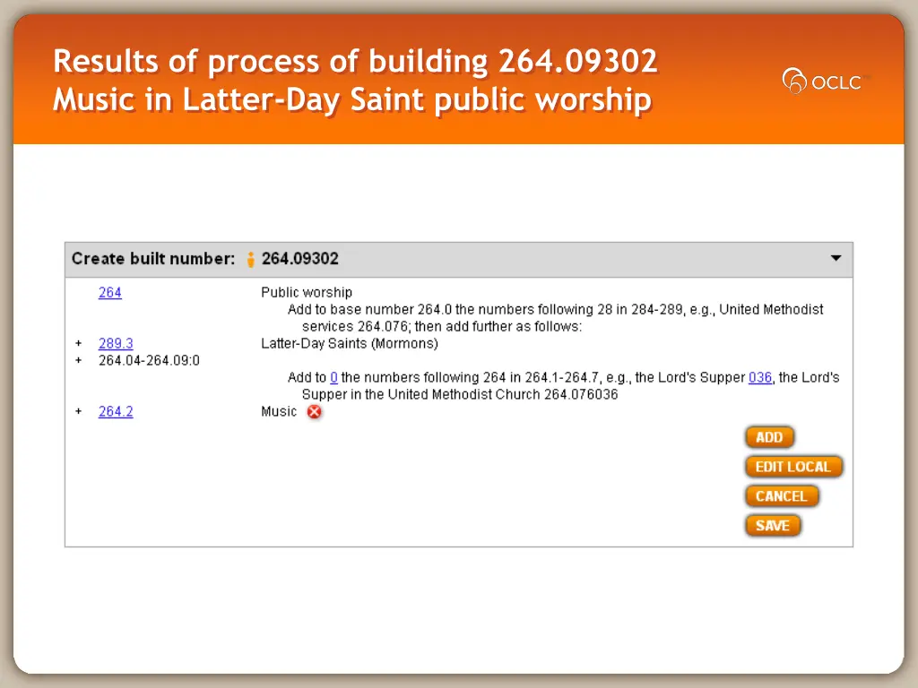 results of process of building 264 09302 music