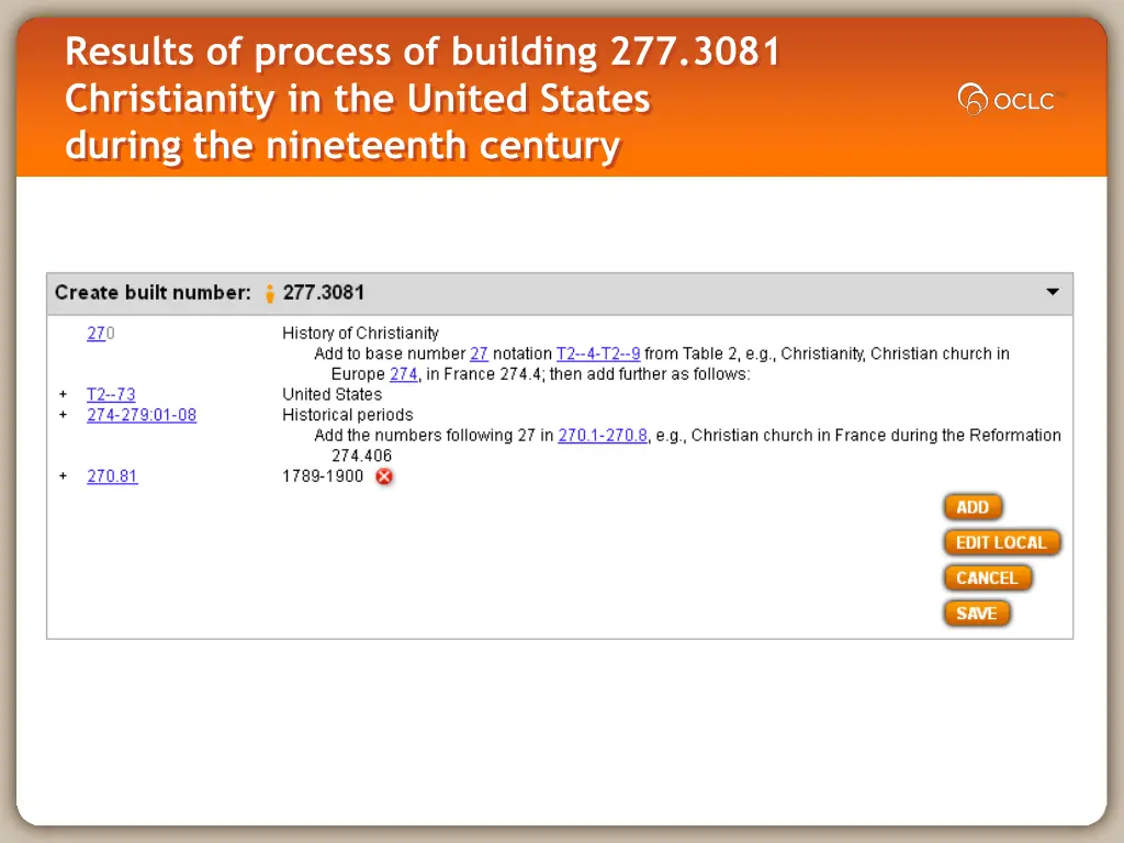 results of process of building 277 3081