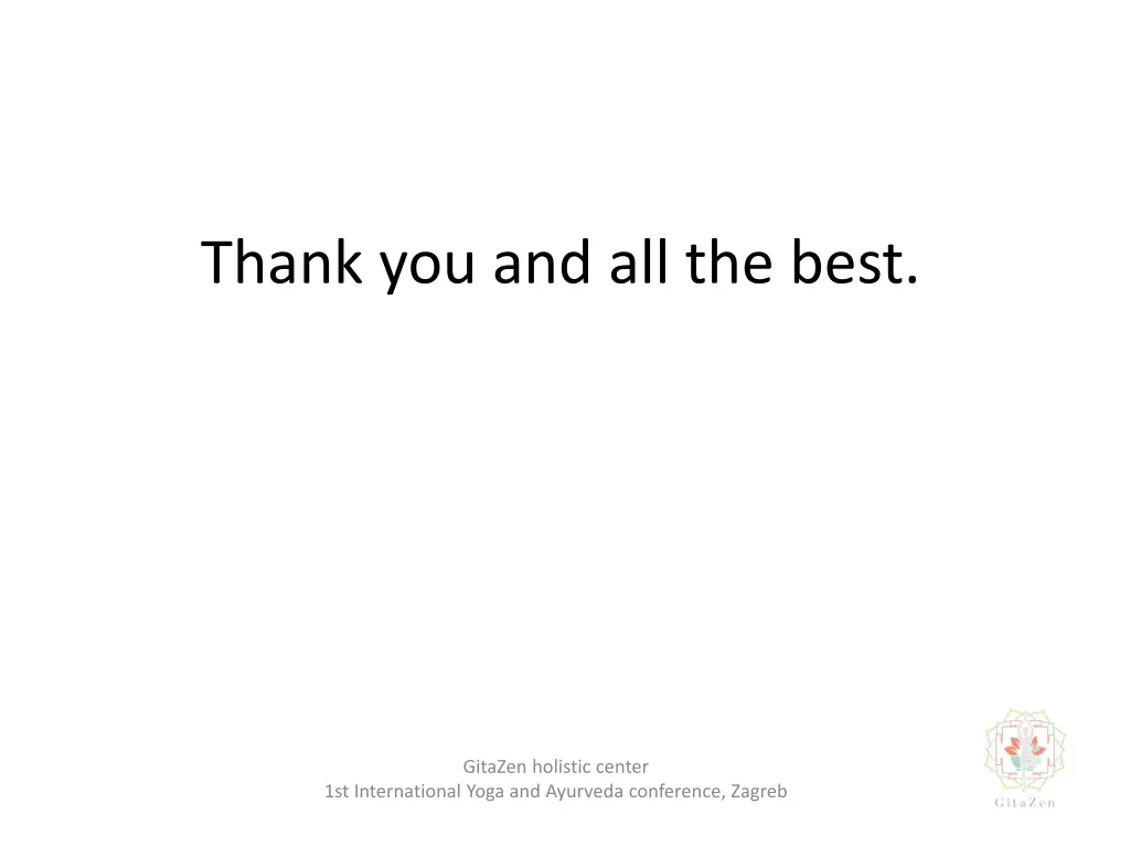 thank you and all the best