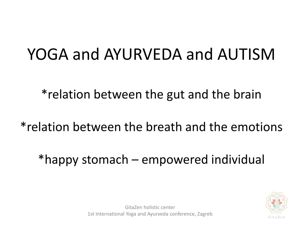 yoga and ayurveda and autism