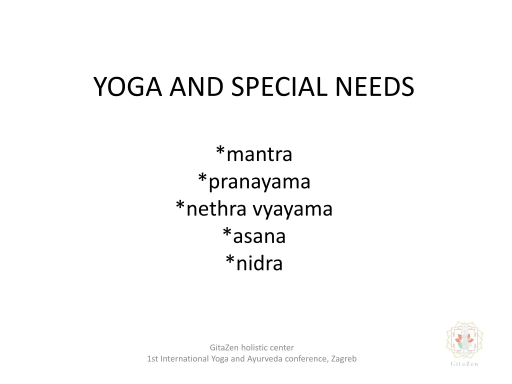 yoga and special needs