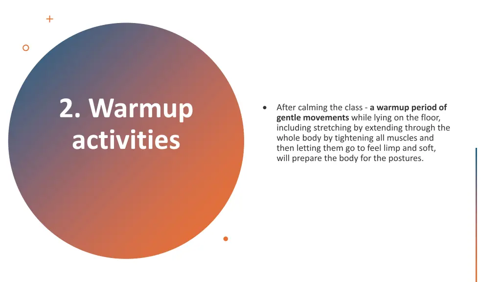 2 warmup activities