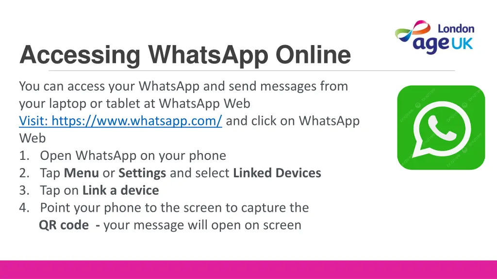 accessing whatsapp online