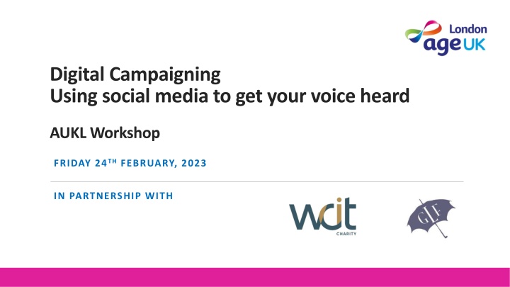 digital campaigning using social media