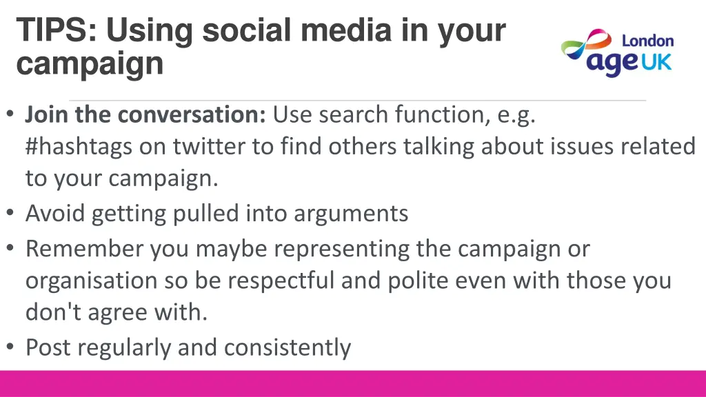 tips using social media in your campaign 1