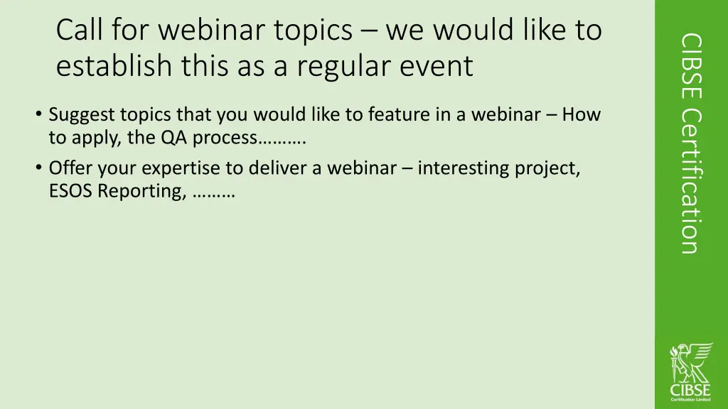 call for webinar topics we would like