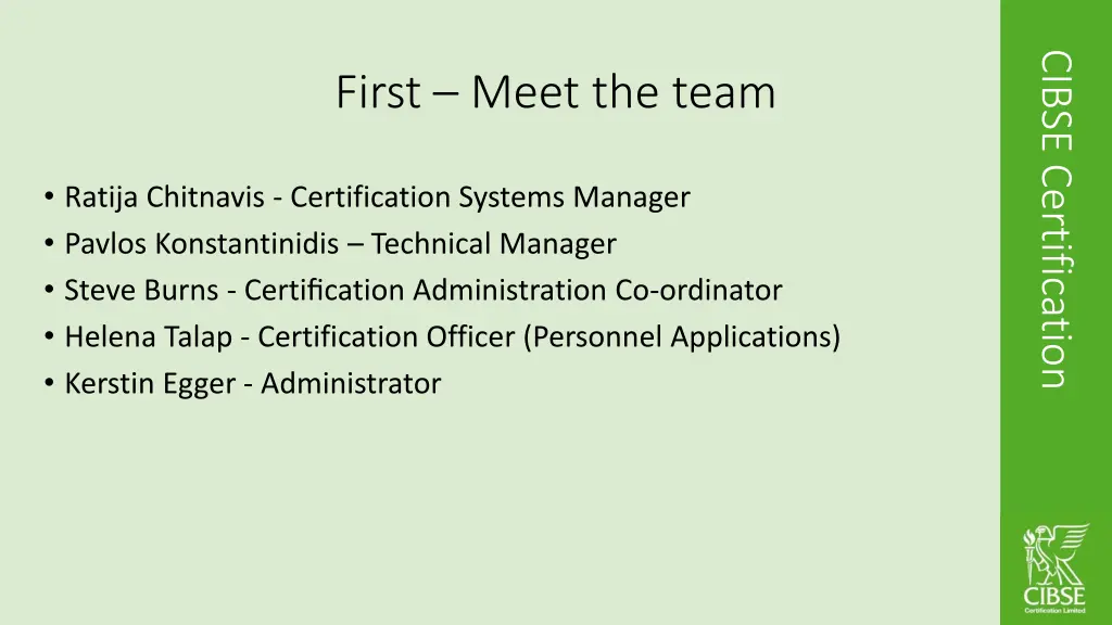 cibse certification 1