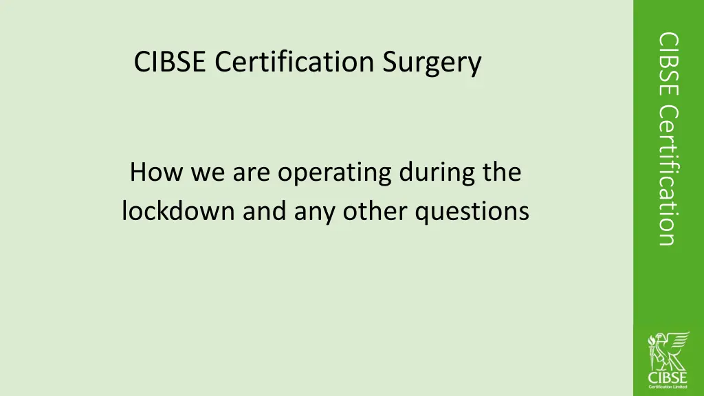 cibse certification